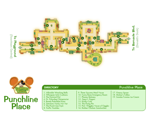 Punchline Lane Map