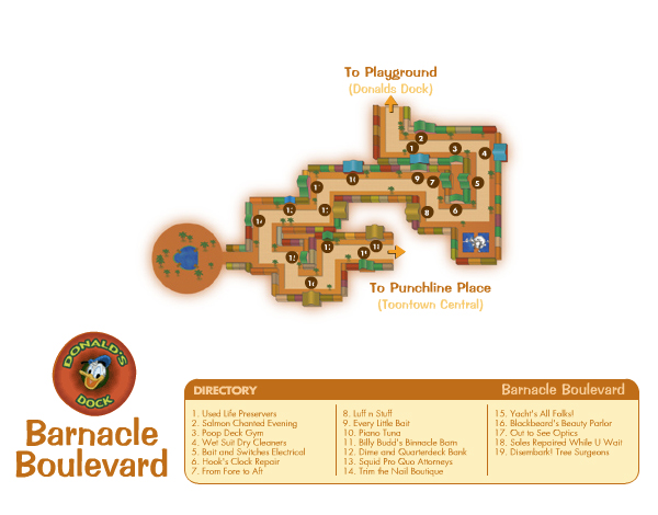 Barnacle Boulevard Map