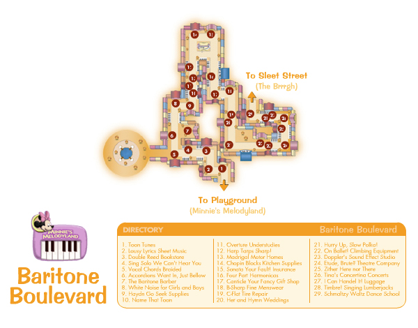 Baritone Boulevard Map