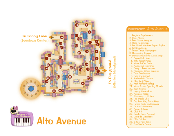 Alto Avenue Map