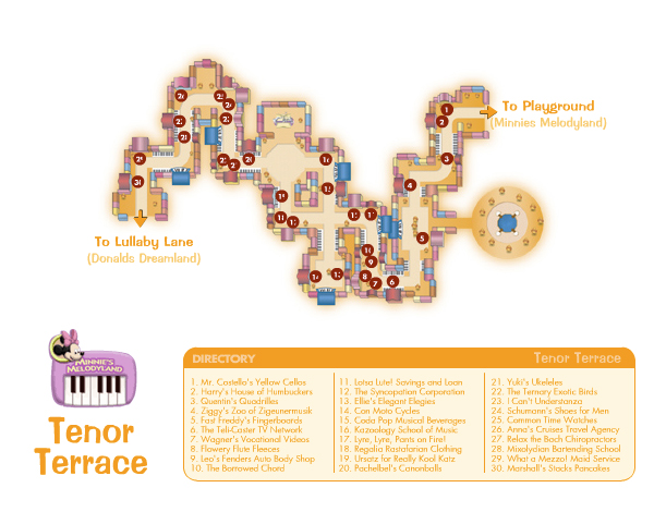 Tenor Terrace Map